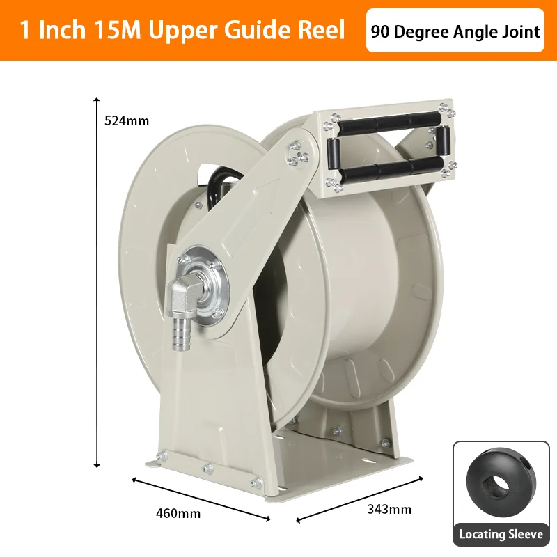 Factory Outlet Heavy Duty 1 Inch 10M/15M/20M/25M/30M Empty Reel Fuel Reel With Upper Guide Reel