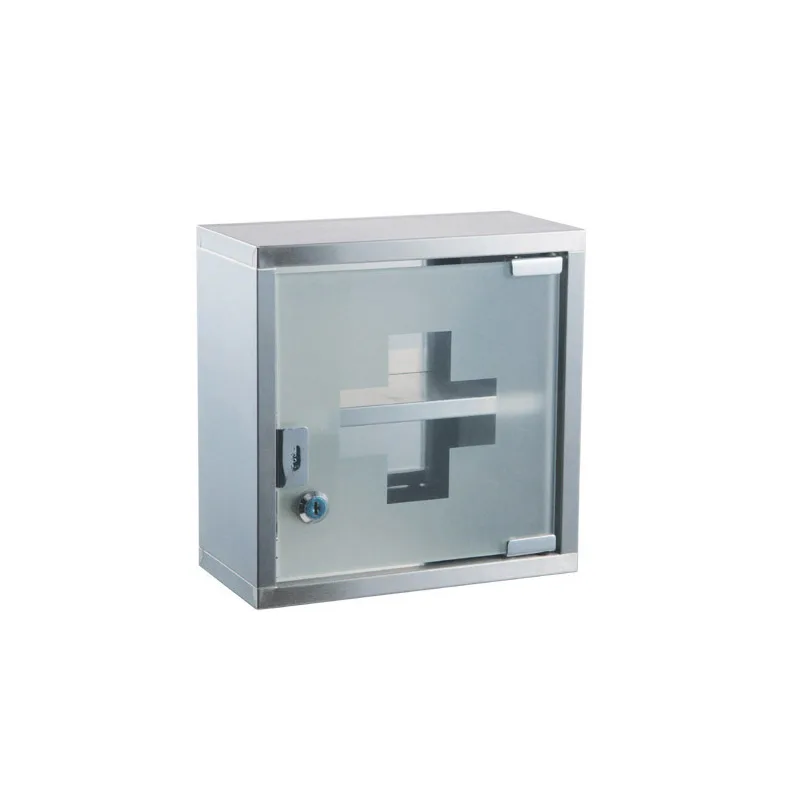 New high-quality, best-selling stainless steel and frosted glass type medicine cabinet Advanced medicine cabinet