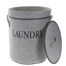 Top Quality felt Fabric Folding Laundry Basket Stand kids corner dirty clothes basket collapsible laundry basket