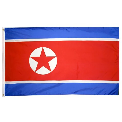 Wholesale Printed Outdoor North Korean National Flag 3X5Ft Polyester Single Double Sided Banner