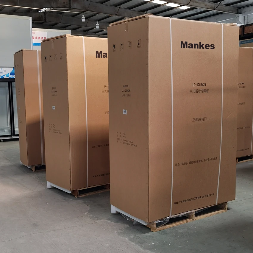 Supermarket commercial double temperature refrigerator Beverage cooler Glass door Pepsi refrigerator display freezer