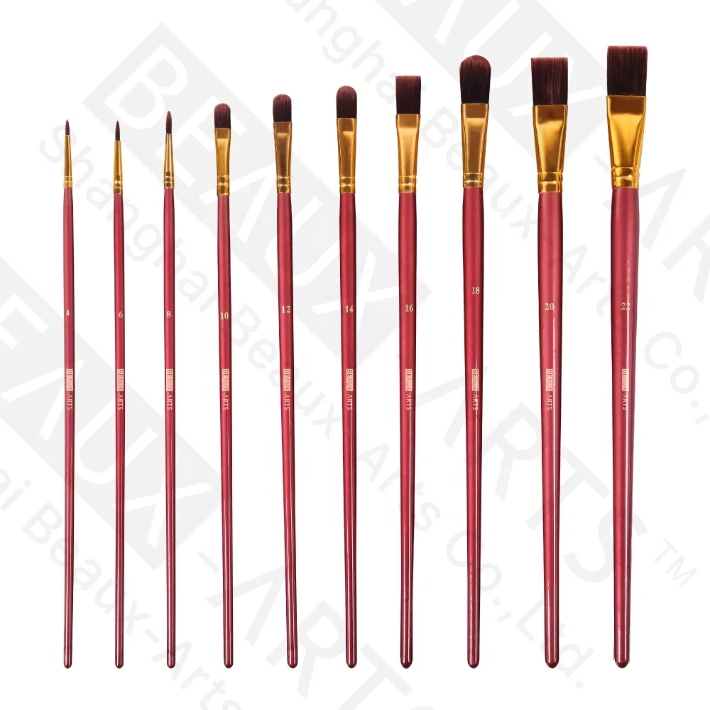 Synthetic Hair Artist Paint Brush Tube Set Roll-Up Cotton Canvas Case Acrylic Watercolor Oil Gouache Painting Paintbrush