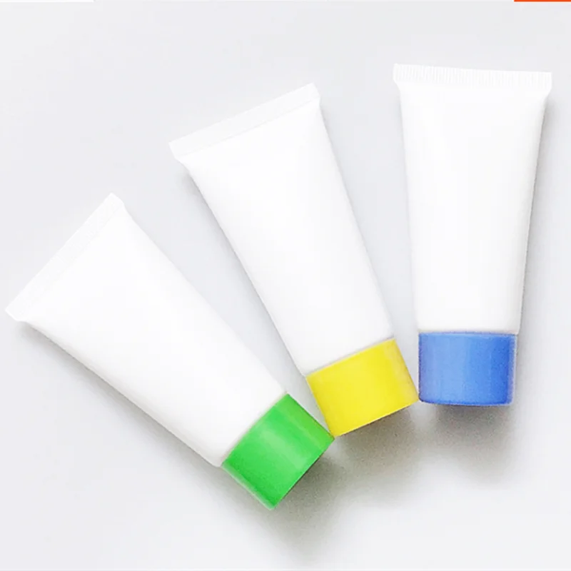40g empty white Facial cleanser Plastic Tube cosmetics packaging containers 40ml Hand cream Squeeze soft tube bottle