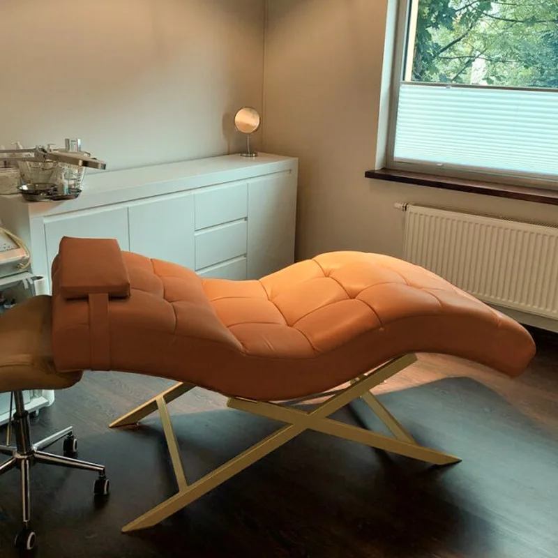 High-end beauty salon special eyelash nail facial care S-shaped massage table