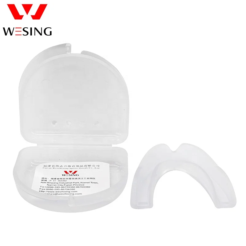 Wesing custom black silicone mouth guard mouth protector boxing mouth guards