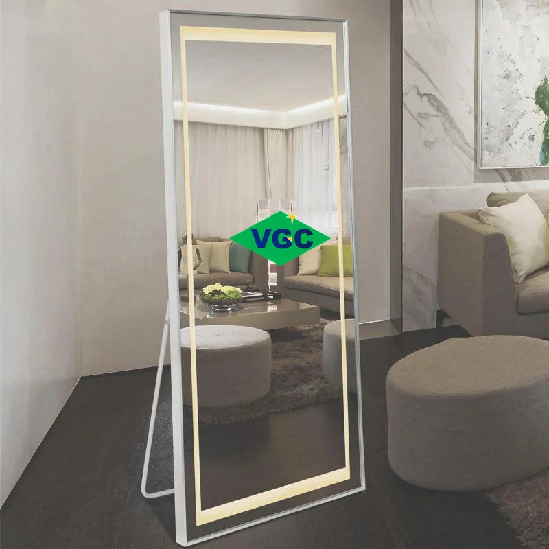 VGC Bedroom Wall Mounted Lighted Dressing Mirror Led Full Length Floor Mirror Bedroom Mirror With Lights