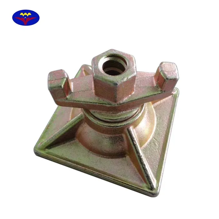 Casting Dome Nut Plate with Swivel Wing Nut for Concrete Wall Formwork