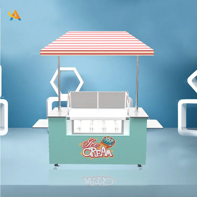 Новый дизайн 2021 итальянский Gelato bike мороженое уличная мобильная витрина для мороженого морозильные камеры торговая тележка