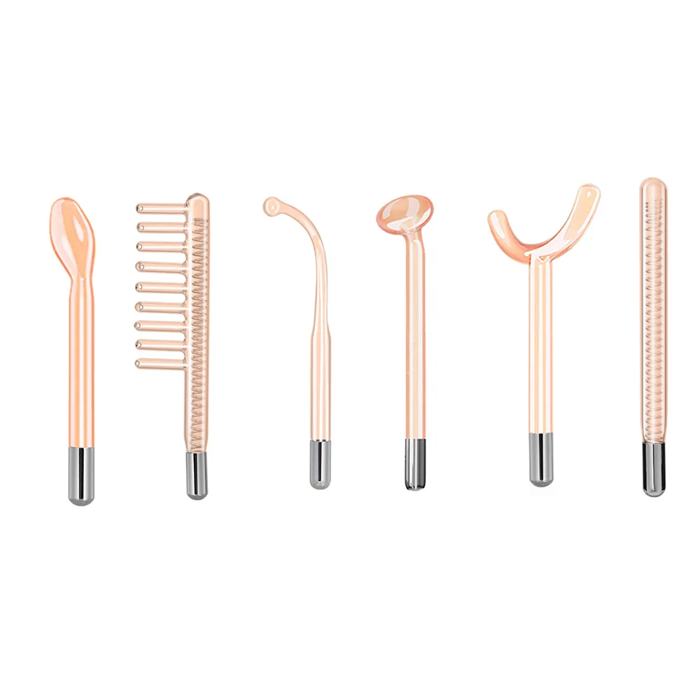 Factory price custom high-frequency skin therapy wand radio frecuencia facial neon and argon acne treatment