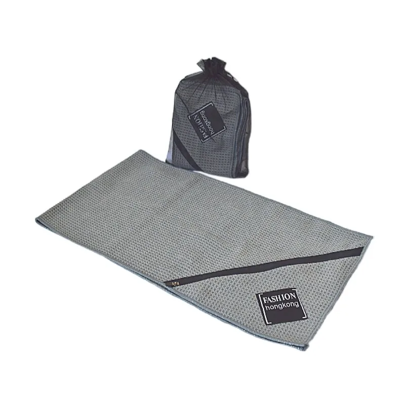 Manufacturer customized microfiber sports travel holiday colorful towel golf pocket towel