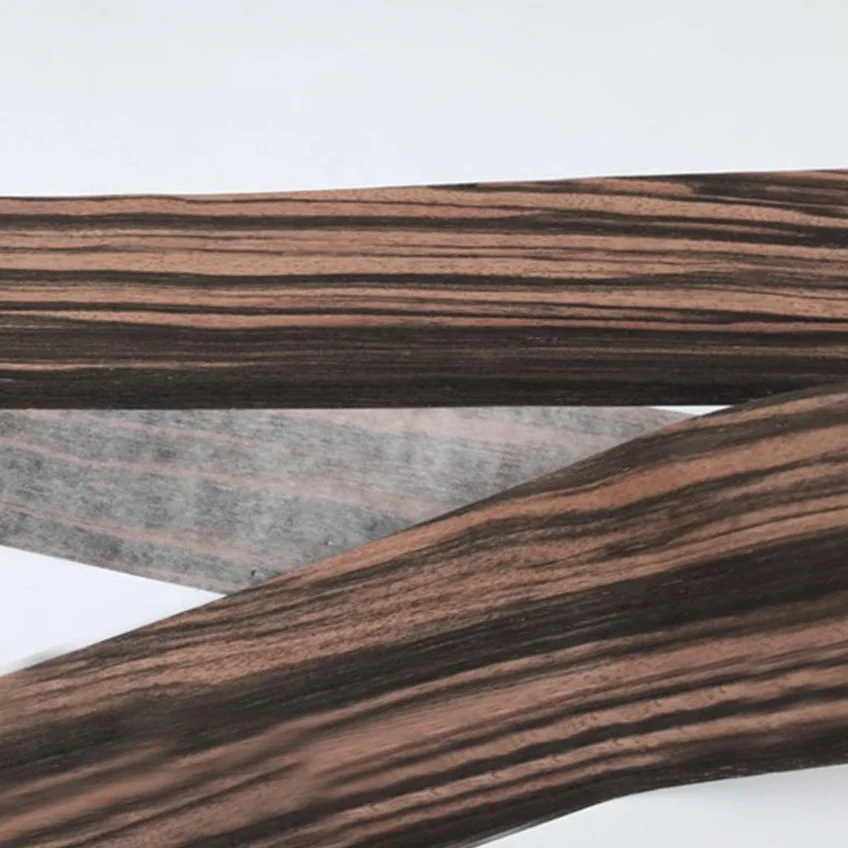 Natural Wood Timber Veneer Quarter Cut Black Ebony Wood Free Wood Veneer Samples