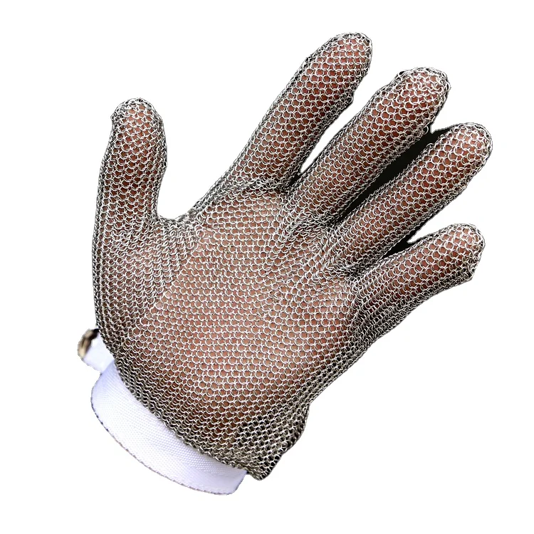 Food Grade Chain Mail Cut Resistant Cutting Stainless Iron Man puncture resistance Gloves