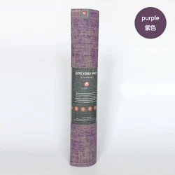 Natural jute yoga mat hemp fabric blend with PER foam 5mm thick