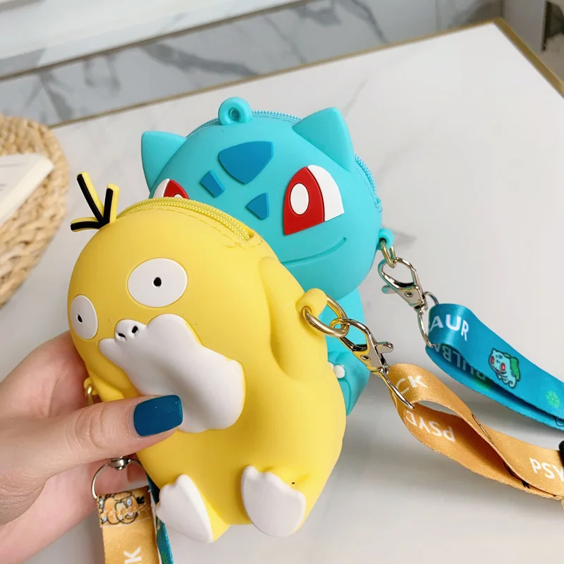 2023 3D Cute Anime Designs Charmander Coins Cosmetics Shoulder Crossbody Bags Girls Cartoon Mini Small Kids Purses Handbags