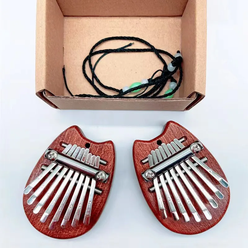 Wholesale Study Instruction And Tune Hammer Mini Kalimba 8 keys Thumb Piano Mini Kalimba For Kids