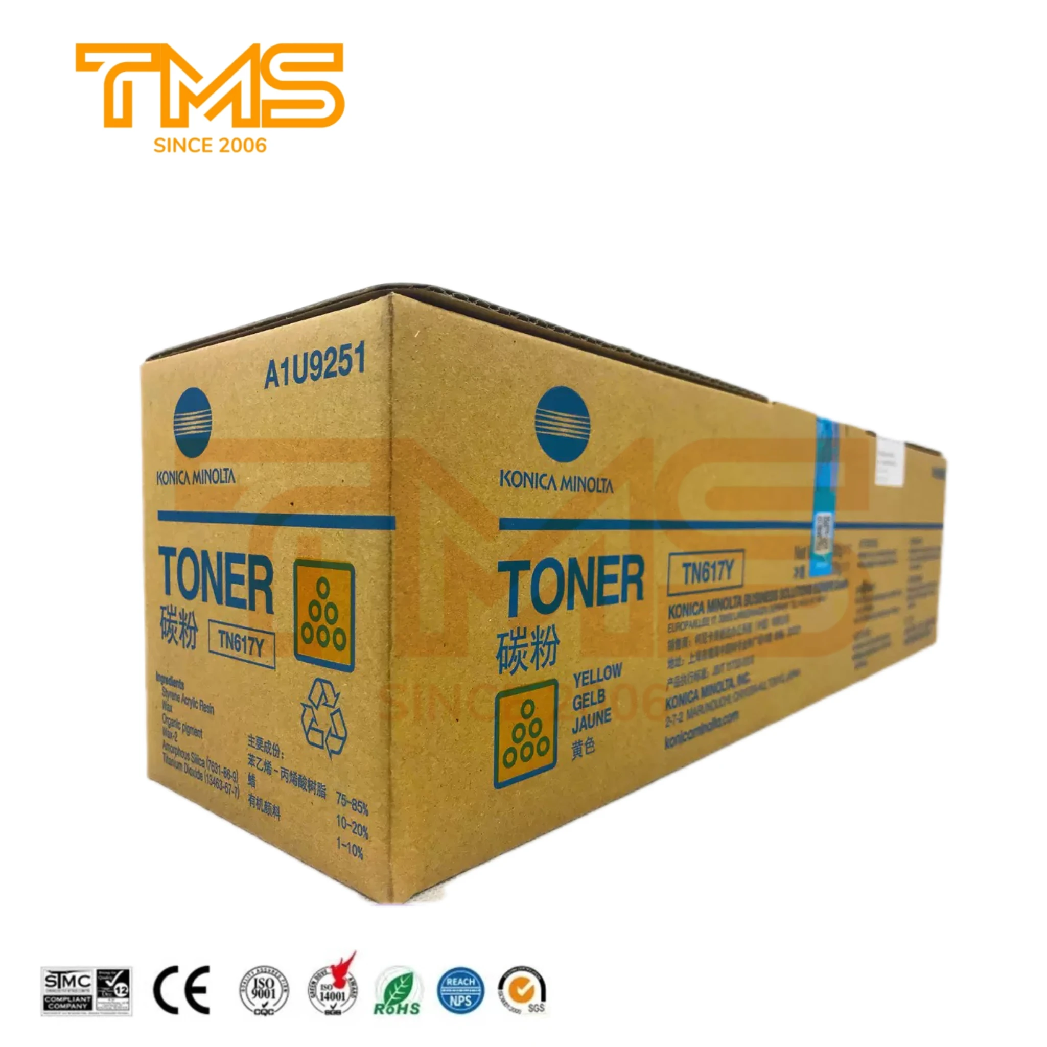 Оригинальный TN617 для KONICA MINOLTA тонер-картридж TN 617 TN-617 C70HC Bizhub тонера A1U9151 A1U9451