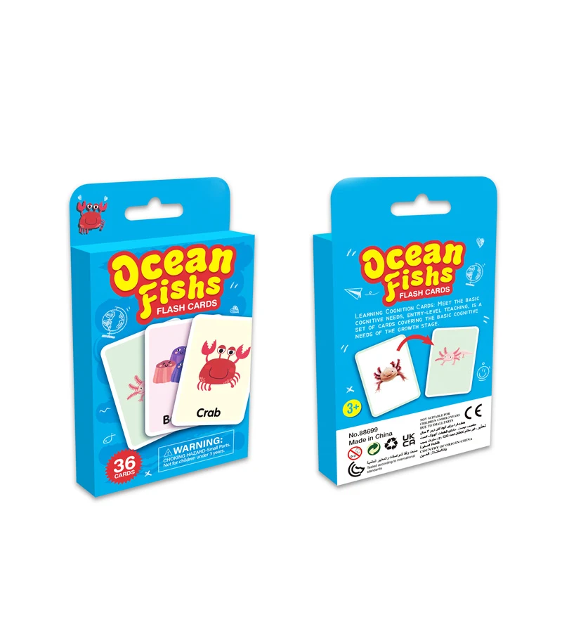 Custom Paper Early Education Baby Cognition Cards Toys Learning Flash Cards/Cognitive Cards