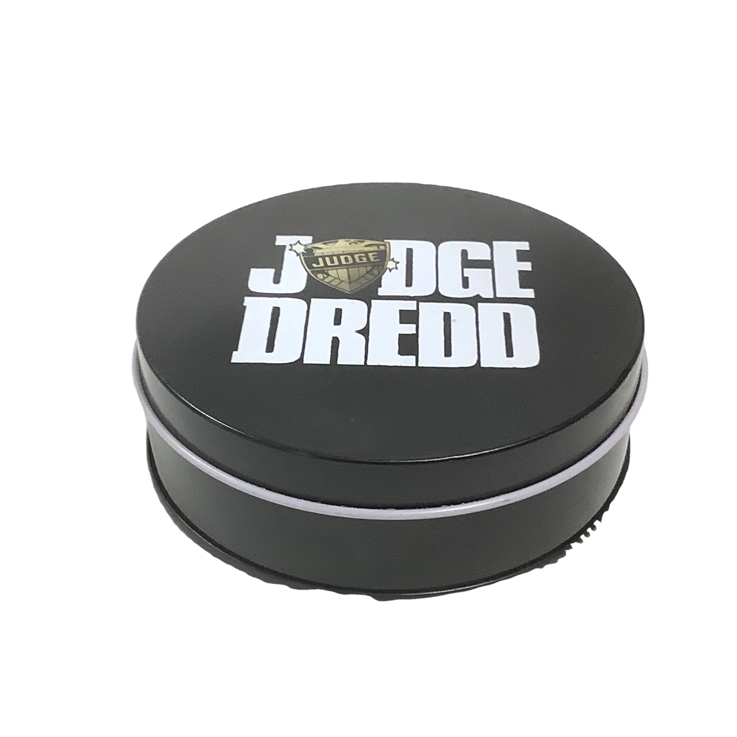 Black Round Metal Box Custom Tin Coaster with Different Designs