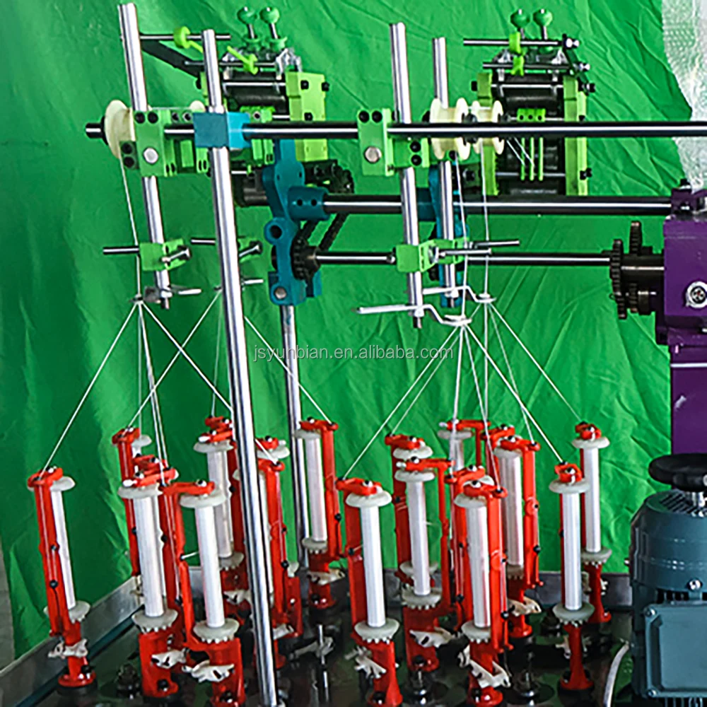 5 spindle 2 head Automatic Multicolor lace braiding machine textile braiding machine from China Factory Yunbian (90-5-2) CE