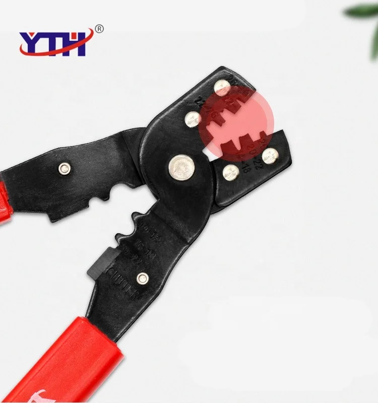 YTH 202B 14-28 AWG 50# Steel Multi functional cold pressing professional tool wire cutting crimping terminal crimper