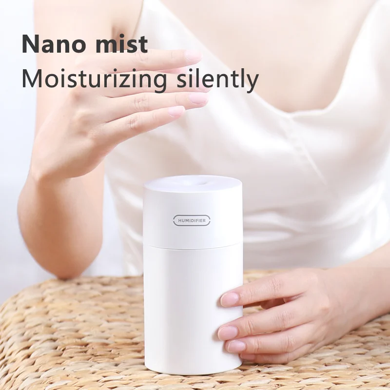 Cyke Hot Sale 270ml Car Small Air Humidifier Aroma Diffuser Portable Rainbow Steam Smart Mist Humidifier Purifier Usb Dq108