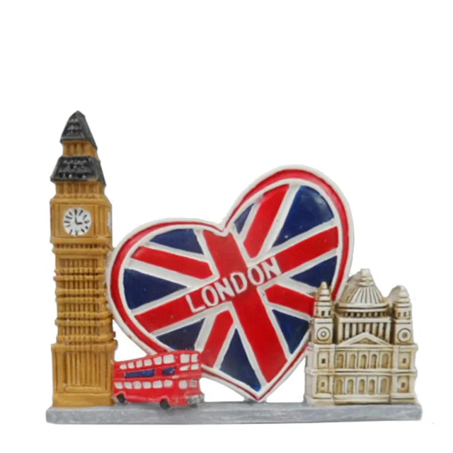 3D Resin Magnets Custom Design London Souvenir Gifts Polyresin Fridge Magnet For Home Decor
