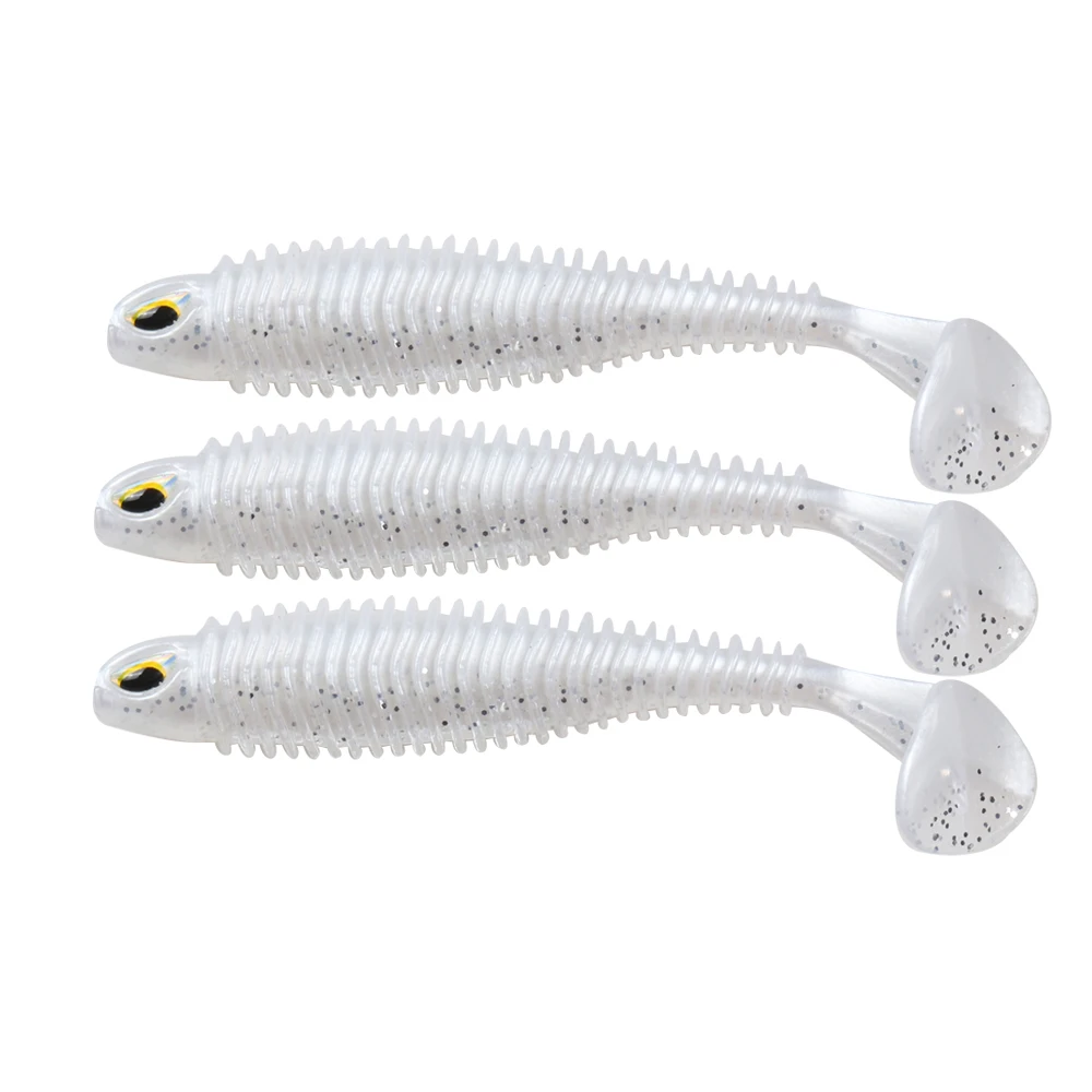 JOHNCOO Custom Soft Baits Saltwater Soft Plastic Lure Molds 80mm 4.5g Soft Lure Worm