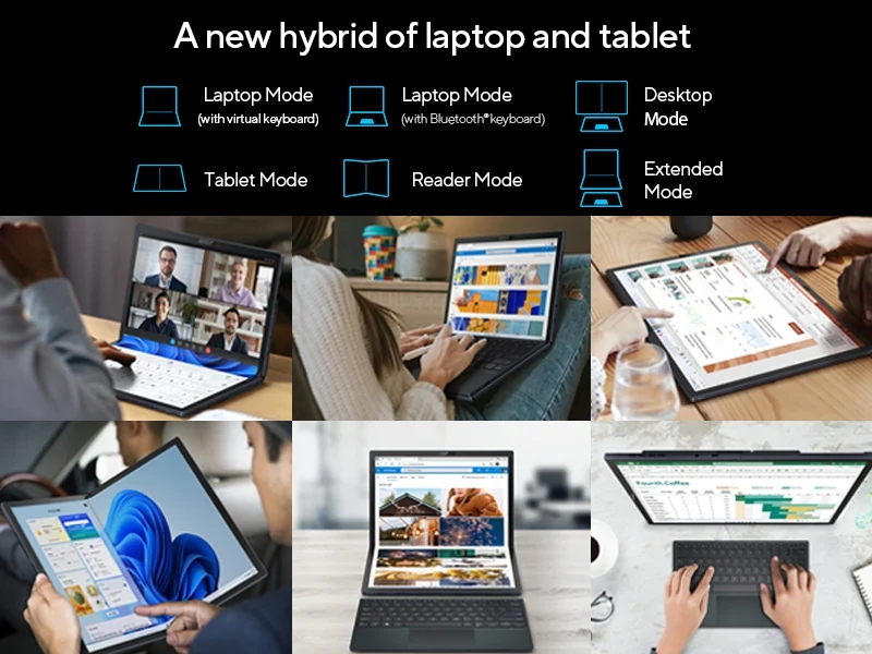 As us Zenbook 17 Fold OLED UX9702xy Laptop i7-1250U 16GB RAM 1TB SSD 17.3 inch DisplayIris Xe Graphic card