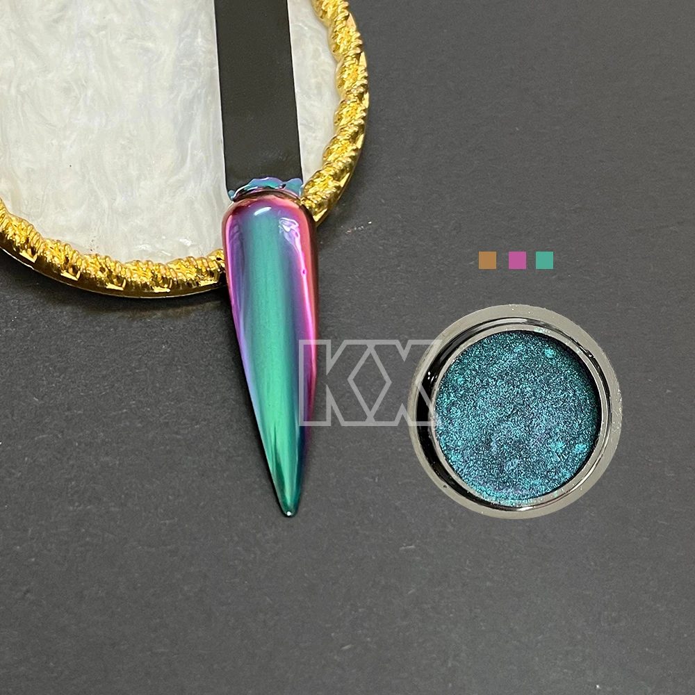 Green Purple Blue Color Shift Mica Powder Multichrome Chameleon Pigment Car Paint Epoxy Resin