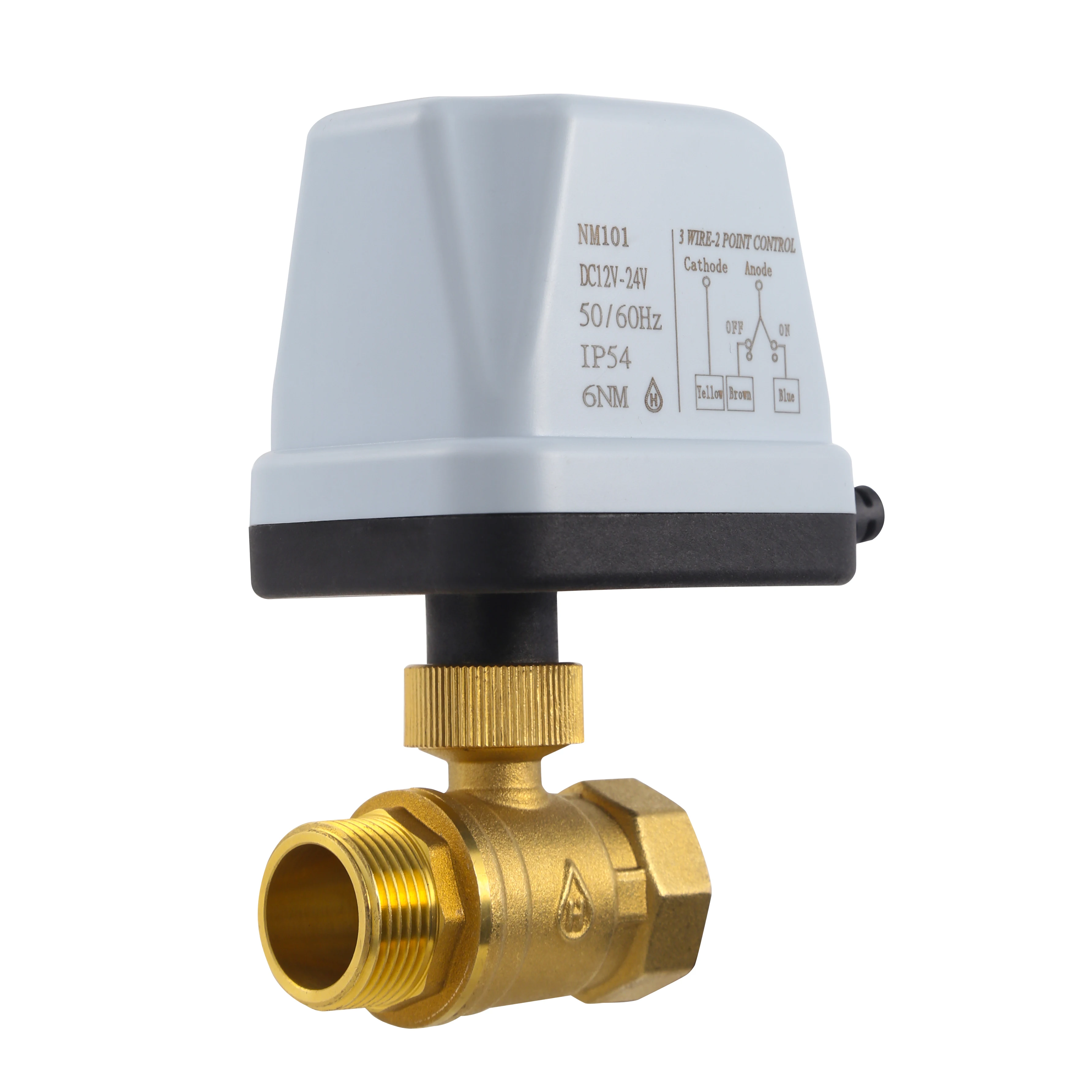 Mini electric actuator control with Electric motorized ball valve brass motor ball valve for air condit electric valve