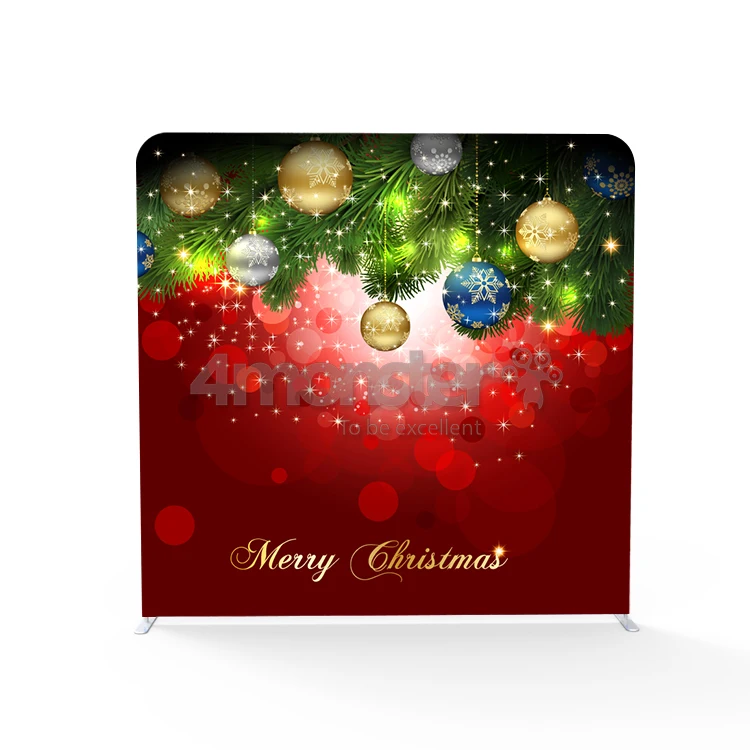 Custom printing double-sided tension fabric photo booth backdrop display