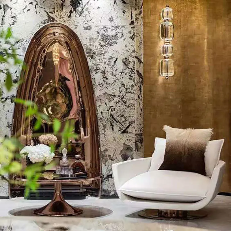 Natural Translucent Marble Golden Peacock Villa Hotel Apartment Background Wall Decoration Luxury Stone Countertop