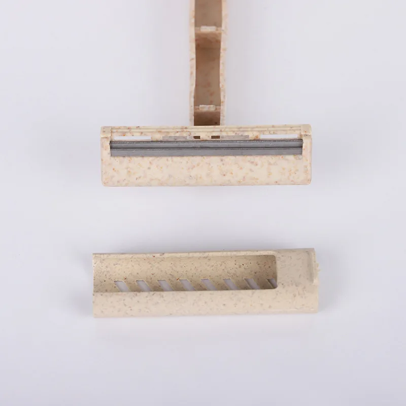 Nature pure natural wheat razor degradable two blades biodegradable disposable razor hotel shaver