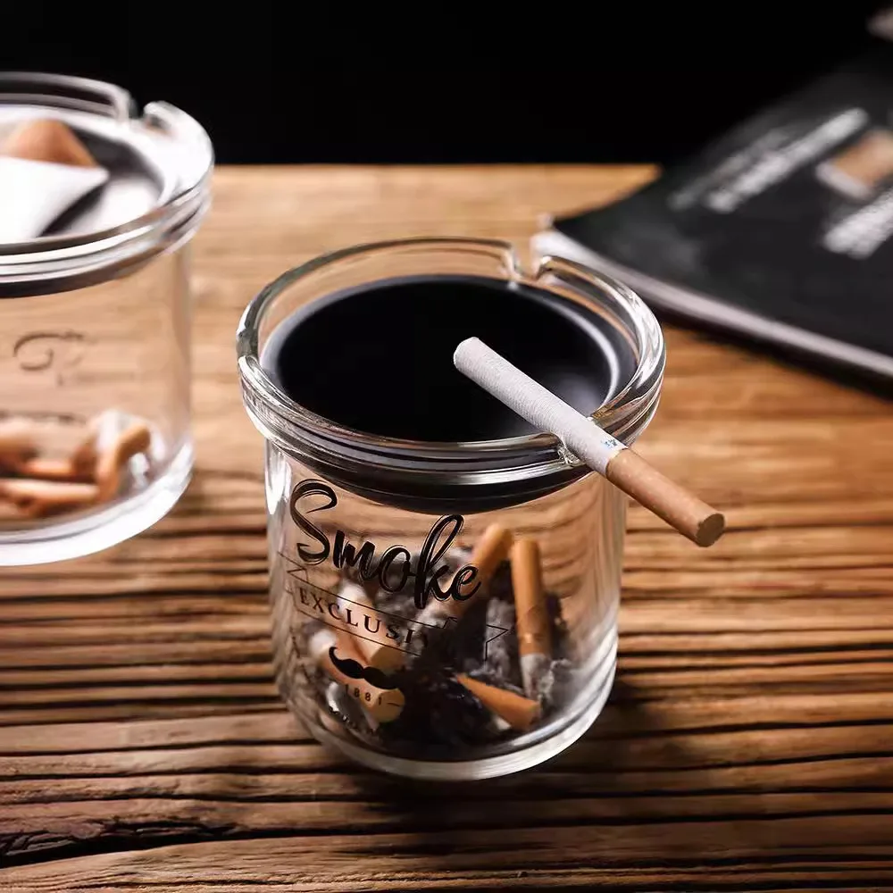 Wholesale Price Custom American Style Glass Funnel Car Ashtray For Cigar Smoking