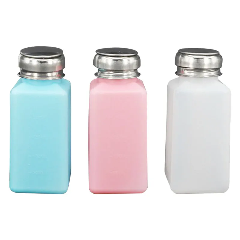 100ml fluid dispensing spray white packing industry use dissipative protective mini alcohol bottle blue esd ipa dispenser