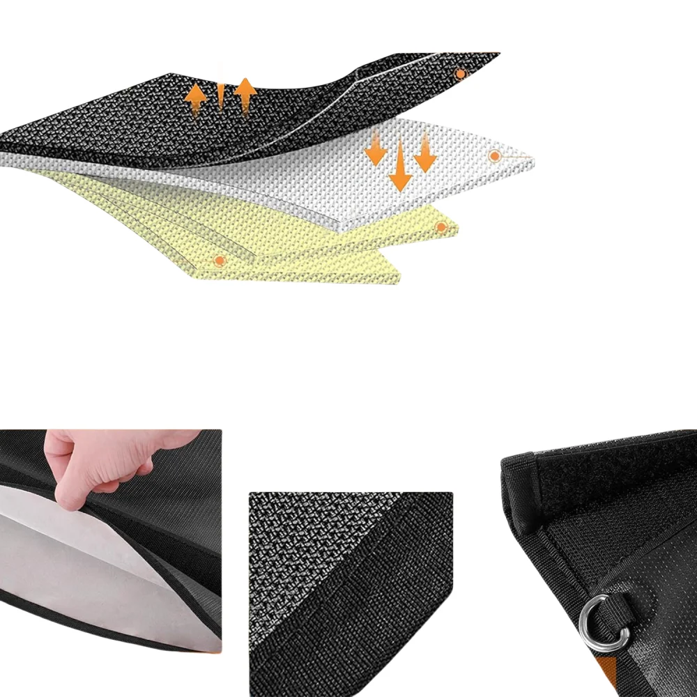 Fireproof Bag Fireproof Document Bags Fireproof Safe and Water Resistant Bag for Money, Legal Documents, Files, Valuables