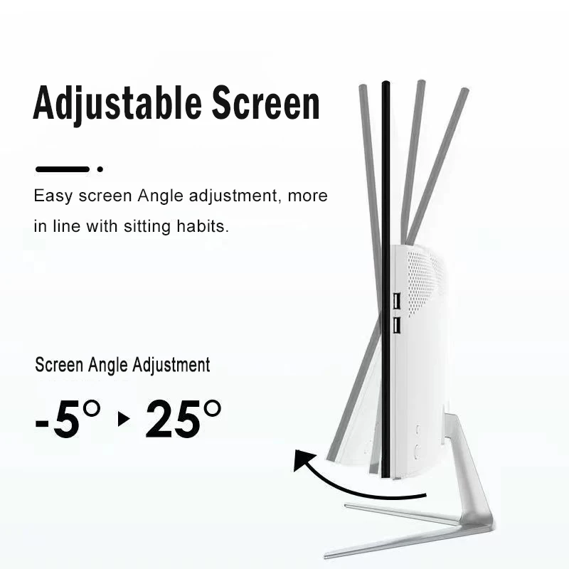 21.5inch 22inch Flat FHD 1080p Speaker WIFI Bluetooth CPU Intel AMD i3 4GB 8GB 128GB 256GB All In One PC Desktop