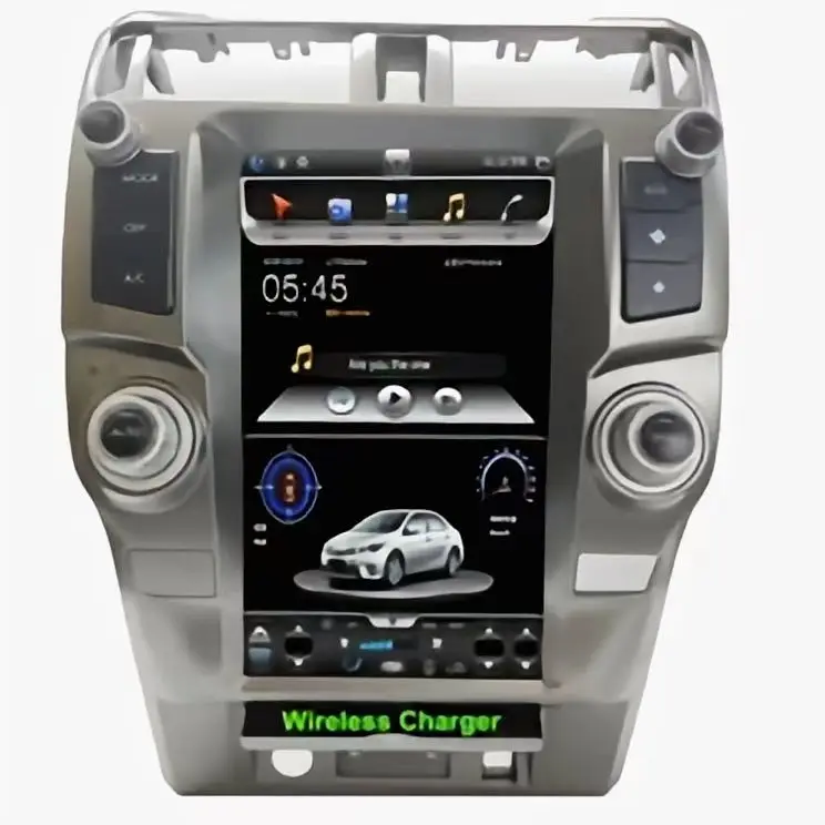 Автомагнитола 13 6 'Android 9 0 Tesla Carplay Dsp Беспроводное зарядное устройство автомобильное радио Видео Dvd-плеер для Toyota 4 Runner 2010-2021