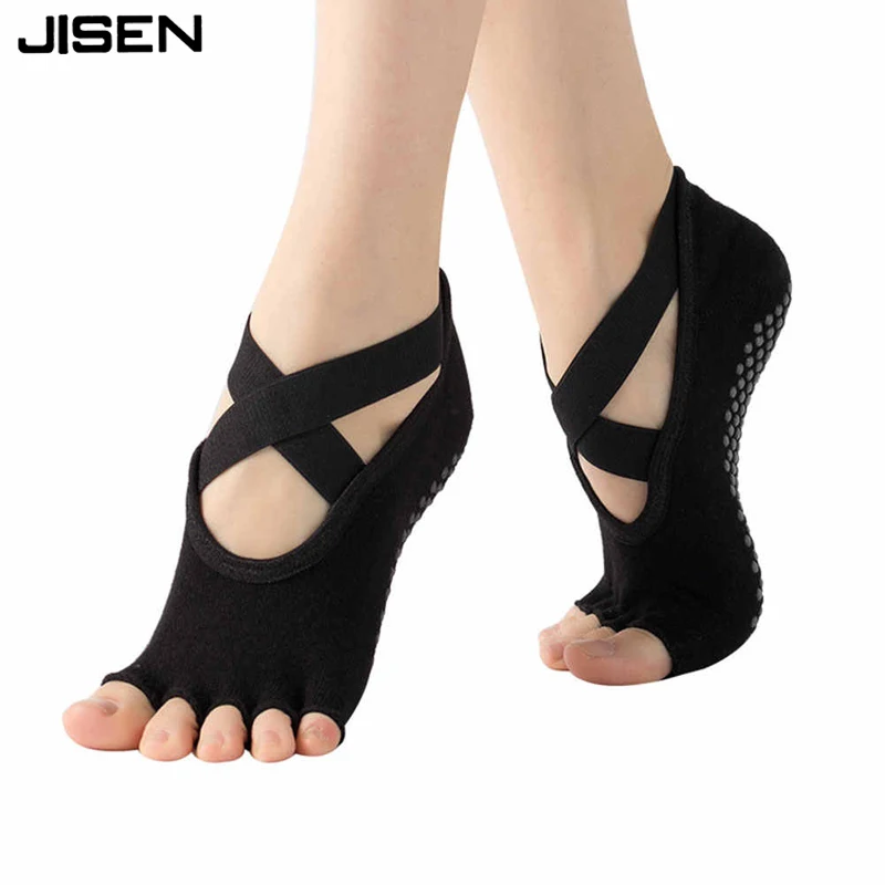 Wholesale socks Cotton Anti-slip Soft Silicone Sole Dance Barre Ballet Yoga Sox Custom Women Grip Pilates Socks for unisex