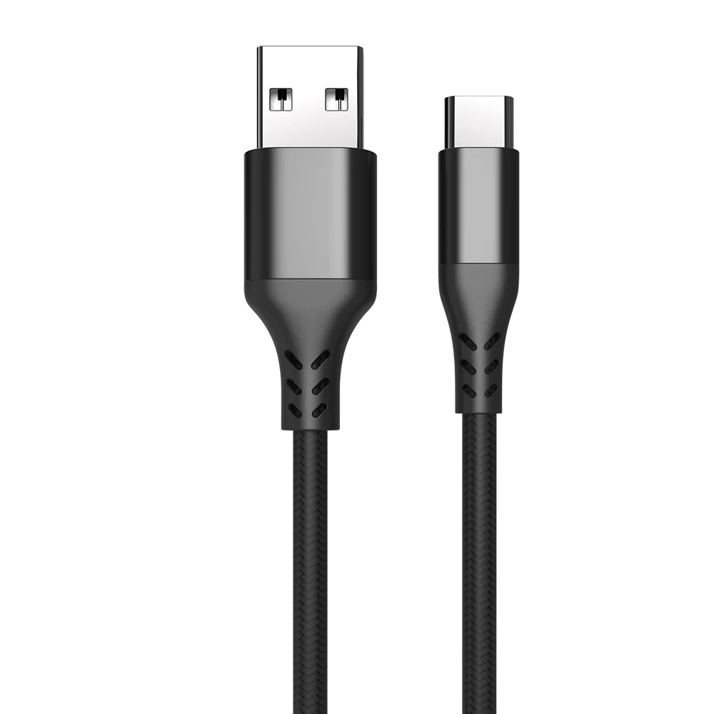 USB 2.0 24AWG Cable Type C 60W Fast charger Support 480Mbps Data transfer Nylon USB Type C Cable