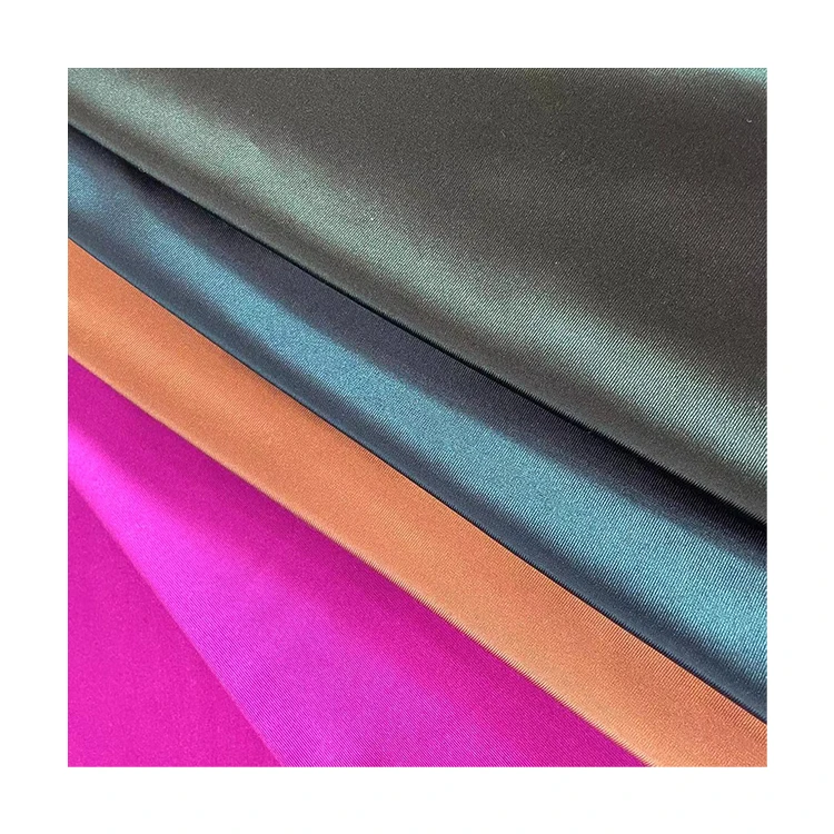 Оптовая продажа спандекс герцогиня Свадебная атласная шелковая ткань рулон для свадебного платья