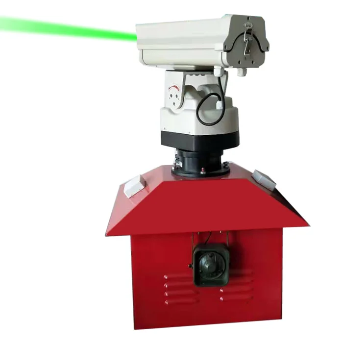 4-in-1 Long Range Laser Acoustic Hailing Bird Repeller for Agriculture, Aquaculture and Power Plants