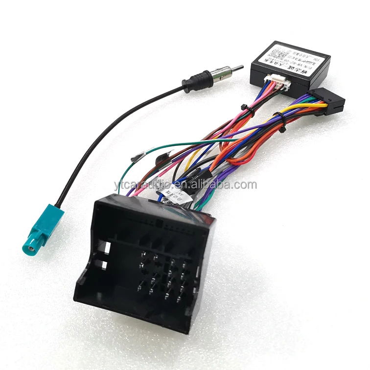 16-Pin Android Car Media Player Navi Radio CANBUS BOX Wire harness For Volkswagen Golf 5/6/Polo/Passat/Tiguan/Touran