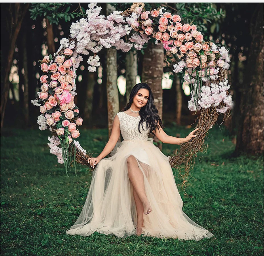 hot outdoor rattan bird nest hanging swing creative wedding furniture