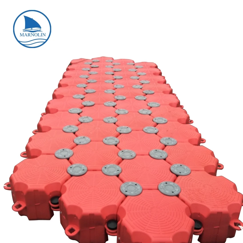 Modular floating pontoon plastic dock water buoy jet ski loading platform