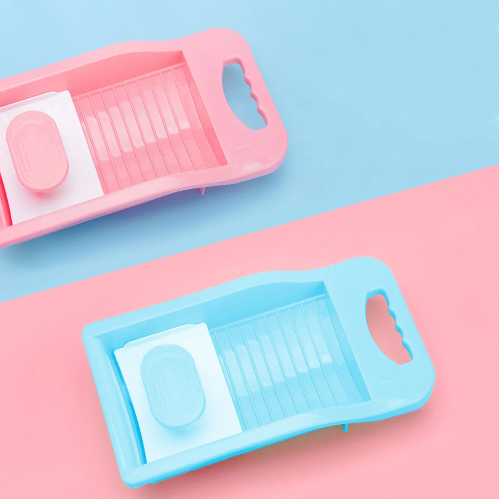 2023 Personal Underwear Sock Washboard All-in-one Washtub Anti-slip Laundry Accessory Washing Board Plastic Laundry Washboard