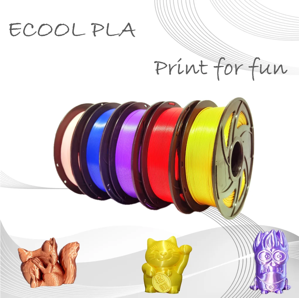  Antinsky экоол PLA + аккуратная обмотка pla нити 1 75 мм кг высокое качество гладкой 3d печатная нить
