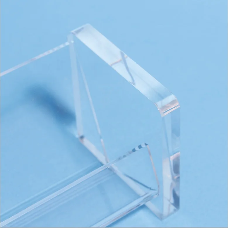 Factory customized acrylic business card holder wholesale business card boxes pen boxes on desktop with low price