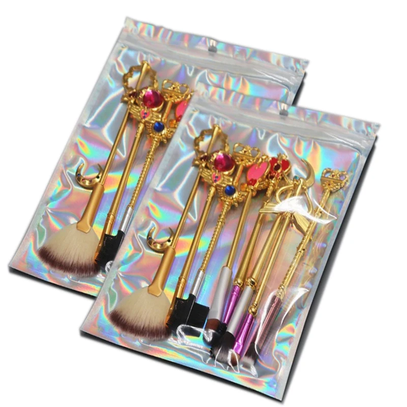 Custom Size Hologram Color Cosmetic lips Cosmetic Bag Makeup Storage Bag