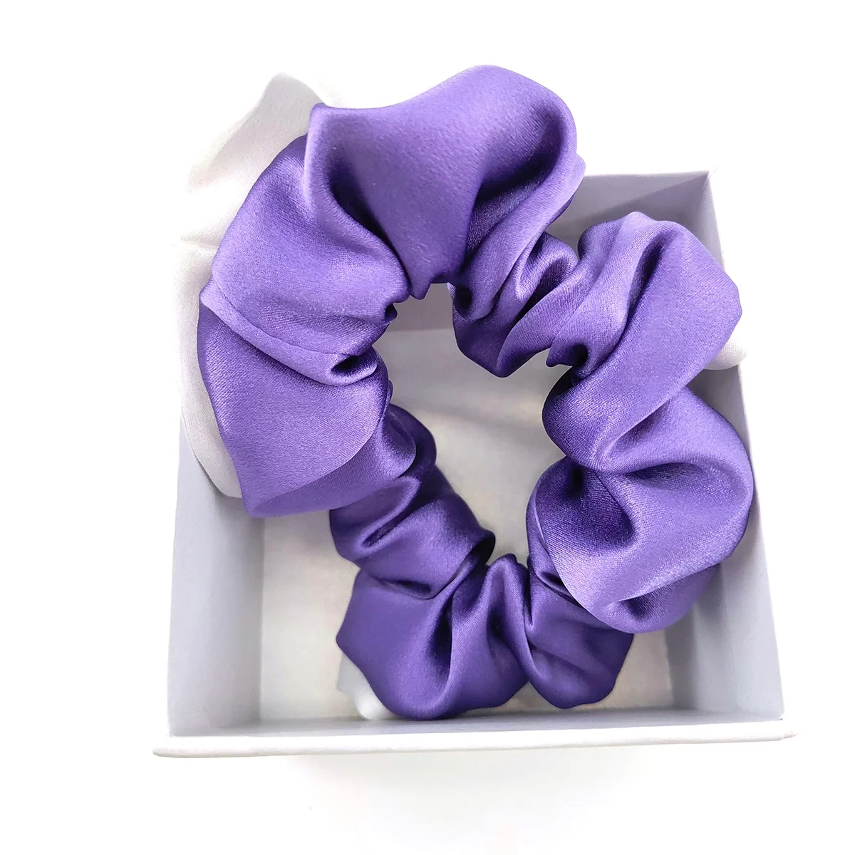 Private Label Multi-color Silk Scrunchie 19momme Size 100% Pure Silk Hair Tie
